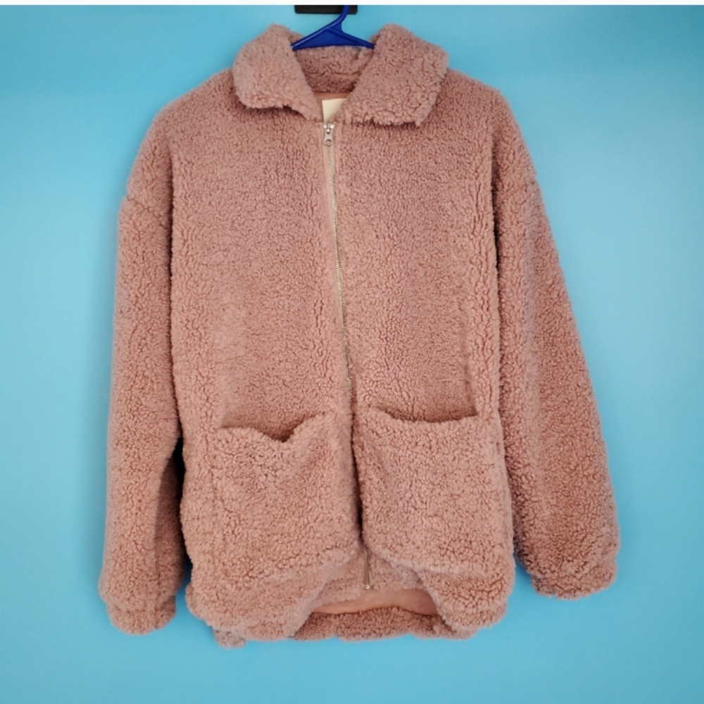 Thread & Supply Boho Teddy Women's Jacket Parka Coat - Size XS